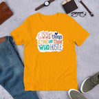 Good Things Hustle Half Sleeve T-Shirt — Gold