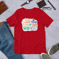 Good Things Hustle Half Sleeve T-Shirt — Red