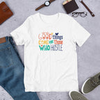 Good Things Hustle Half Sleeve T-Shirt — White