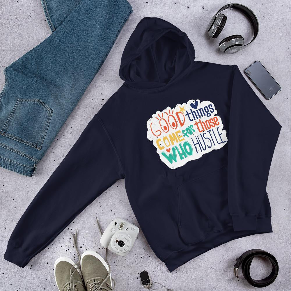 Those Who Hustle graphic hoodie – Fourth Dimension Club