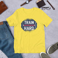 Train Hard Half Sleeve T-Shirt — Yellow