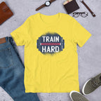 Train Hard Half Sleeve T-Shirt — Yellow