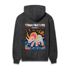 Triceratops Acid Wash Hooded Sweatshirts #AncientArchives