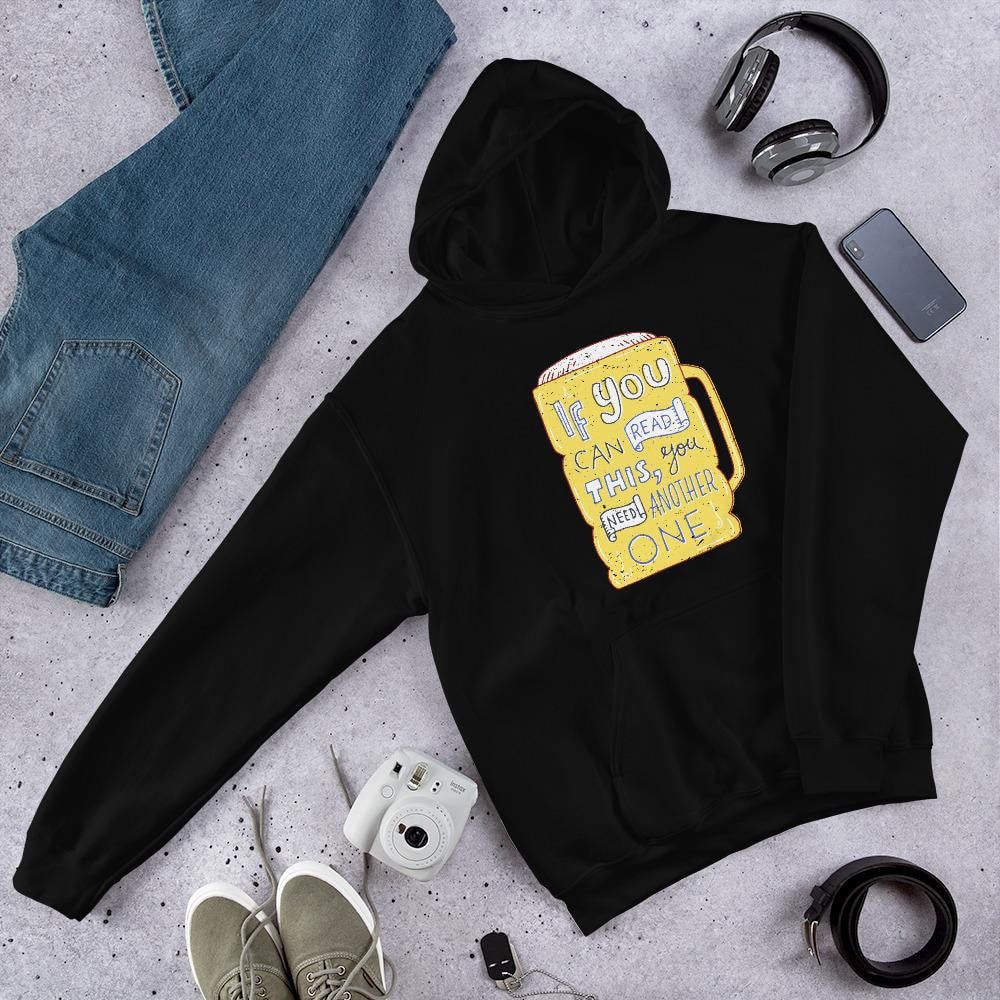 Another Beer Unisex Hooded Sweatshirt — Black