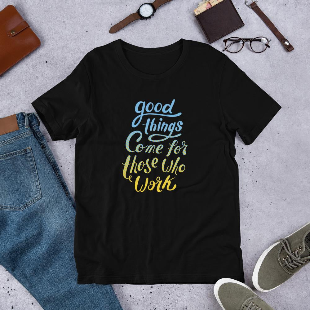 Good Things Half Sleeve T-Shirt — Black