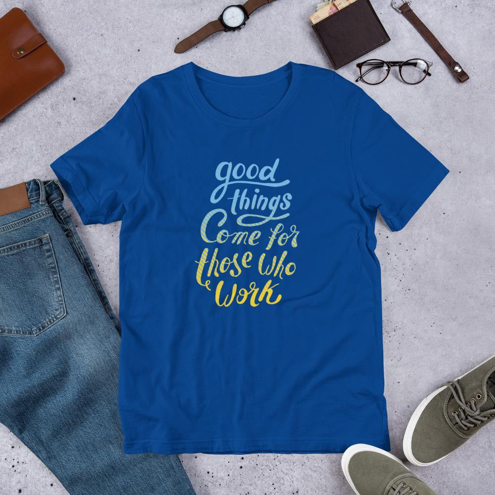 Good Things Half Sleeve T-Shirt — Blue