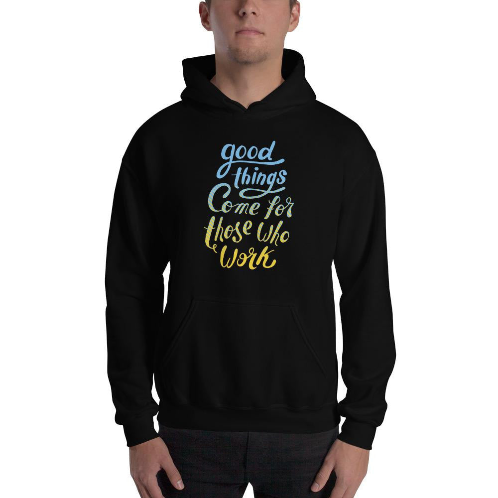 Good Things Unisex Hooded Sweatshirt — detail view 3
