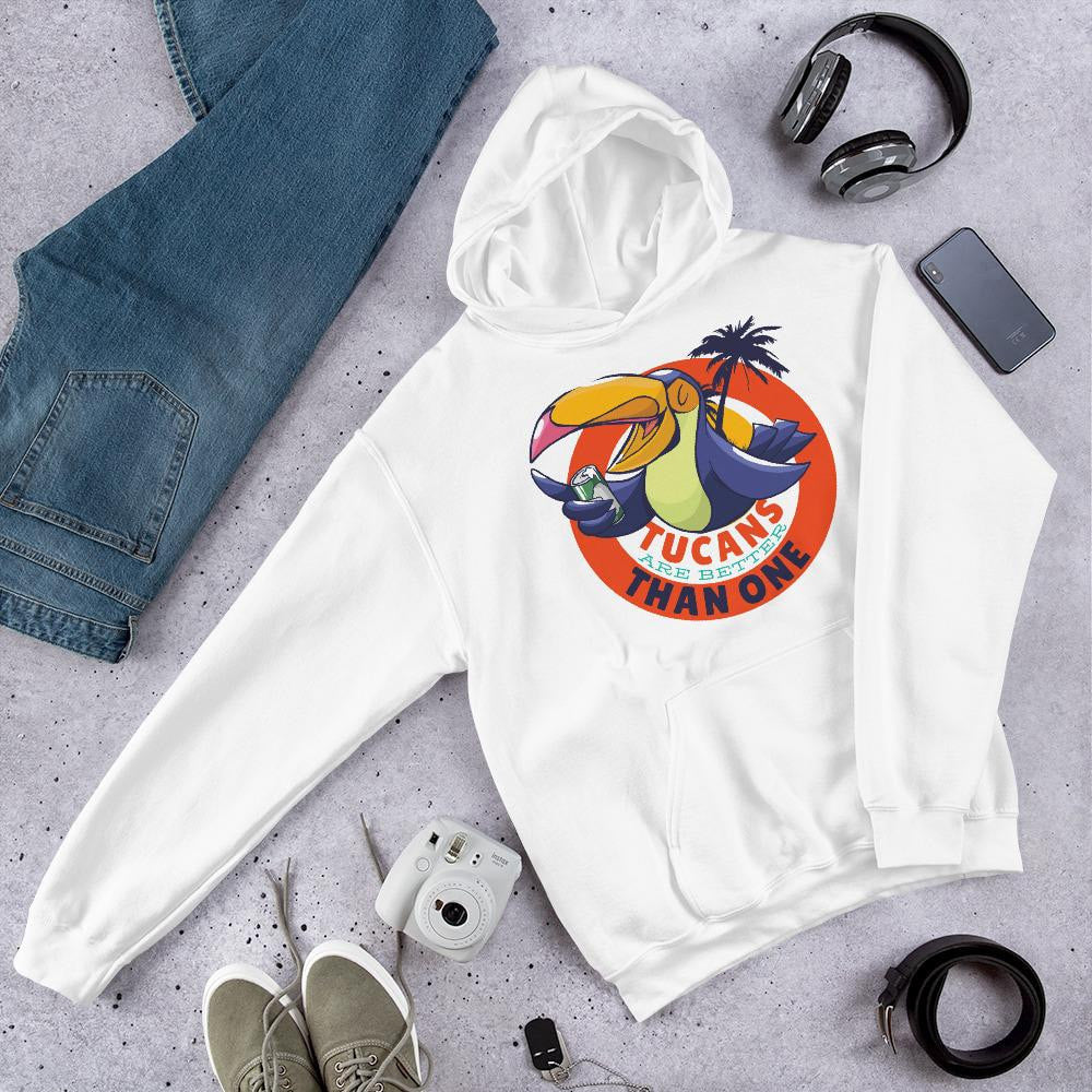 Tucan Drinking Beer graphic hoodie – Fourth Dimension Club