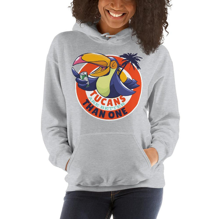 Tucan Drinking Beer Unisex Hooded Sweatshirt