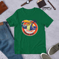 Tucan Drinking Beer Half Sleeve T-Shirt — Green