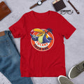 Tucan Drinking Beer Half Sleeve T-Shirt — Red