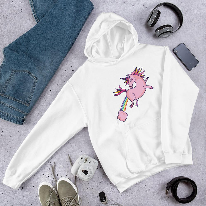 Pink Unicorn Unisex Hooded Sweatshirt