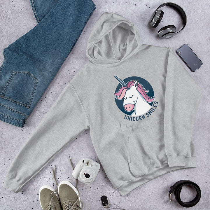 Unicorn Smiles Unisex Hooded Sweatshirt