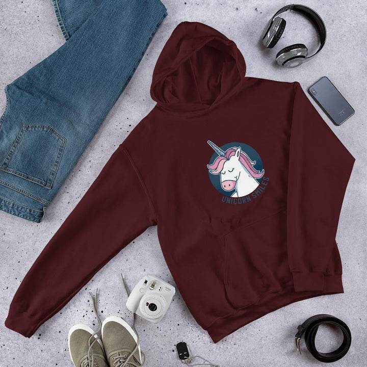 Unicorn Smiles Unisex Hooded Sweatshirt