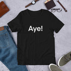 Aye GOT graphic tee front print – Fourth Dimension Club