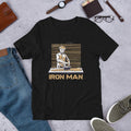 Iron Man Funny Half Sleeve T-Shirt — Black