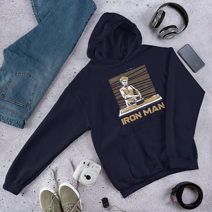 Iron Man Funny Unisex Hooded Sweatshirt