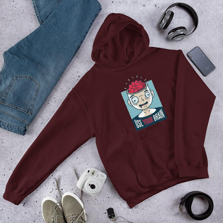 Use Your Brain Unisex Hooded Sweatshirt