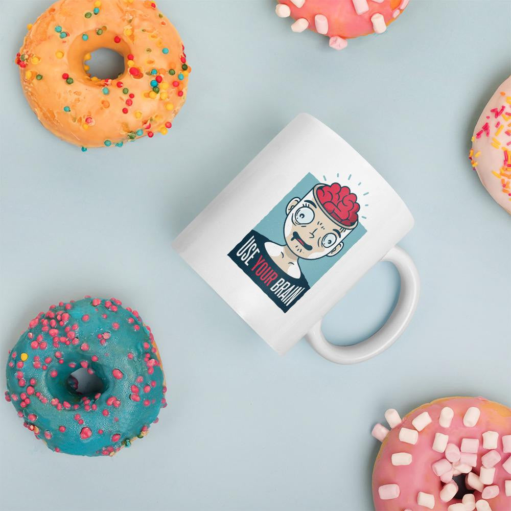 Use Your Brain coffee mug – Fourth Dimension Club