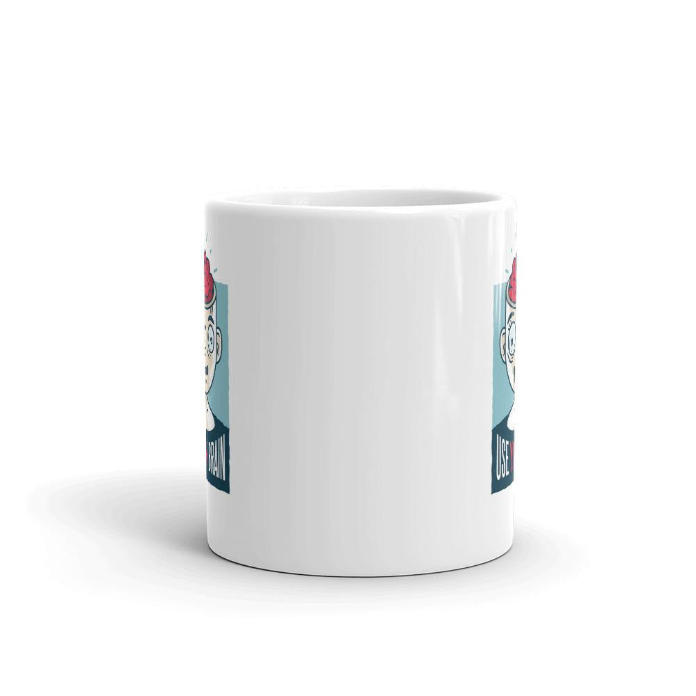 Use Your Brain Coffee Mug — detail view 2