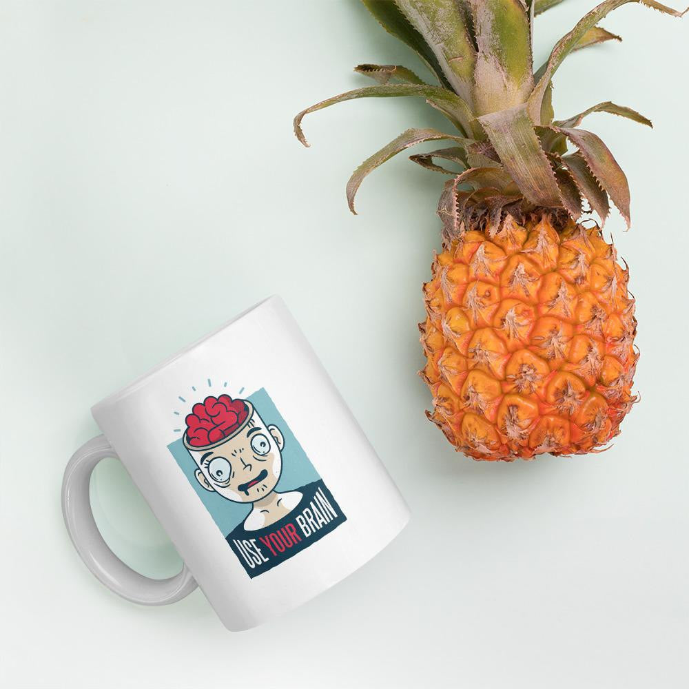 Use Your Brain Coffee Mug — detail view 4
