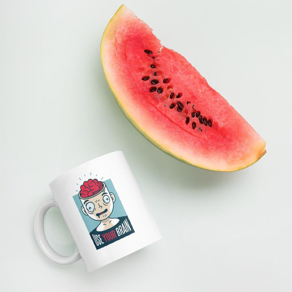Use Your Brain Coffee Mug — detail view 5