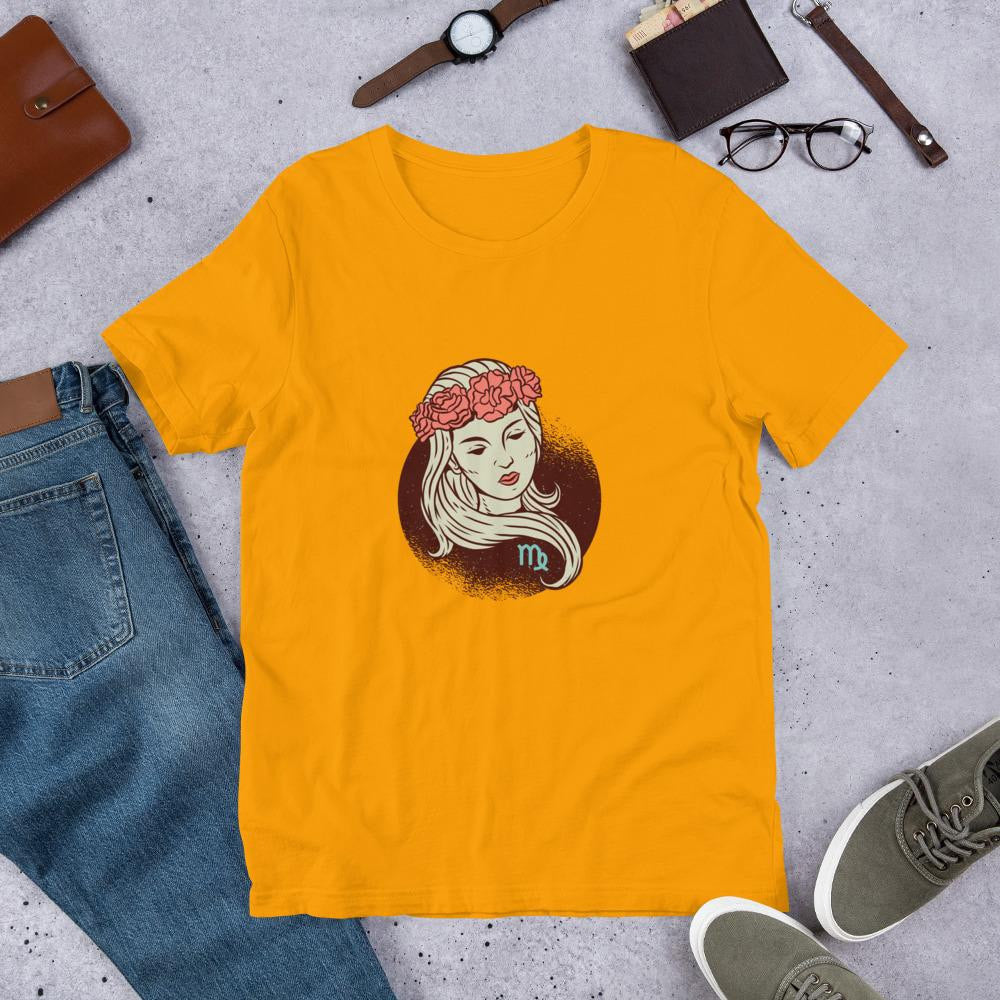 Virgo Zodiac Half Sleeve T-Shirt