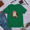 Virgo Zodiac Half Sleeve T-Shirt — Green