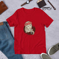 Virgo Zodiac Half Sleeve T-Shirt — Red