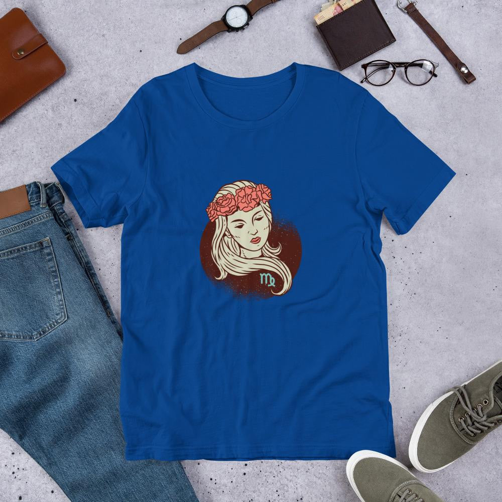 Virgo Zodiac Half Sleeve T-Shirt