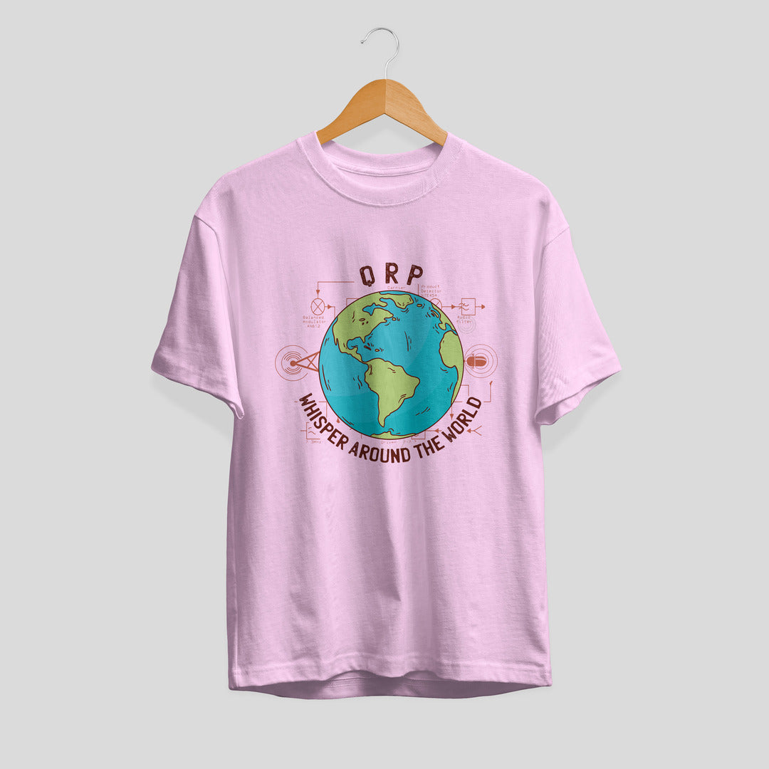 Whisper Around The World science tee front graphic – Fourth Dimension Club