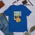 Winner Winner Half Sleeve T-Shirt — Blue