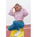 Timeless Crop Hoodies — Baby Pink