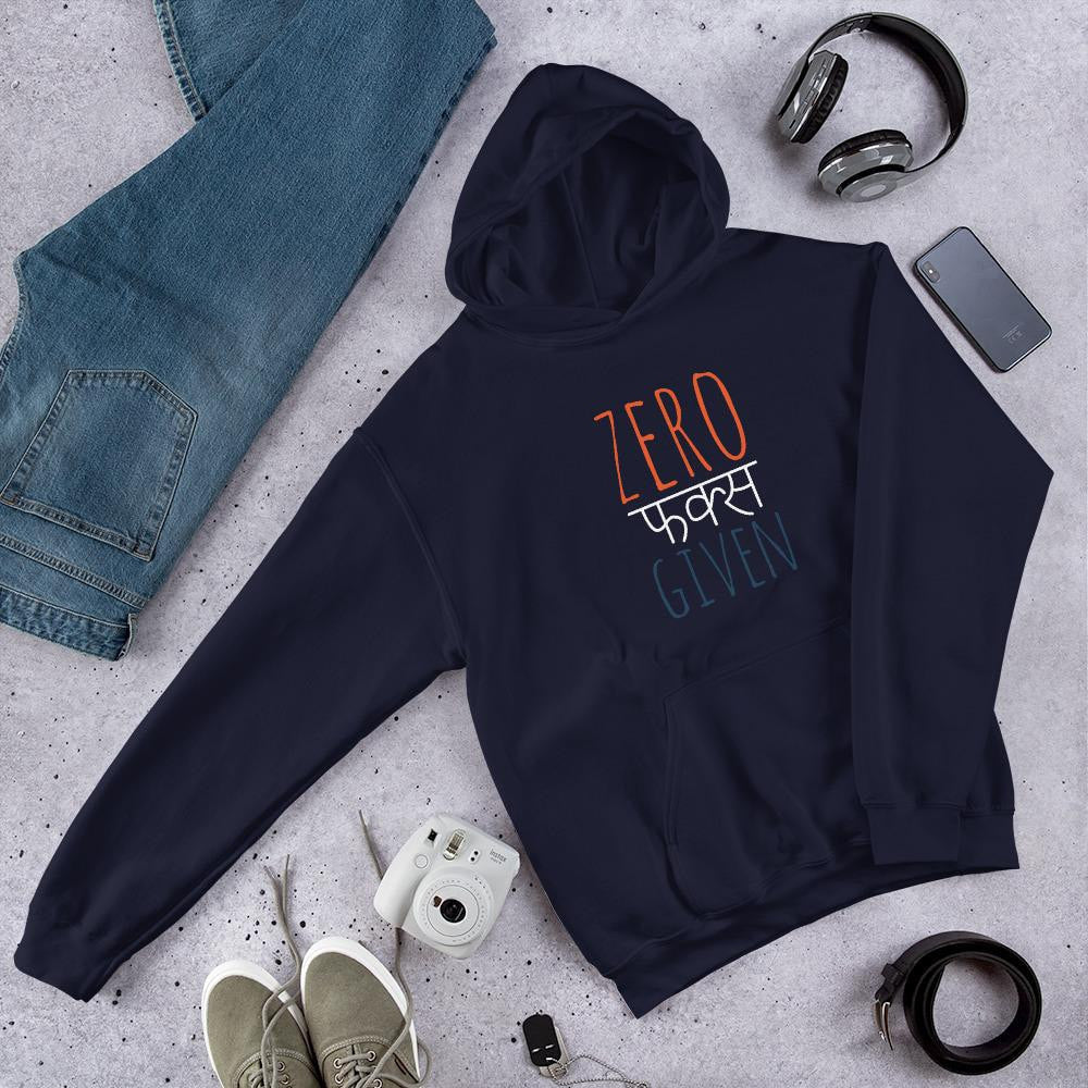 Zero Given Unisex Hooded Sweatshirt — Navy