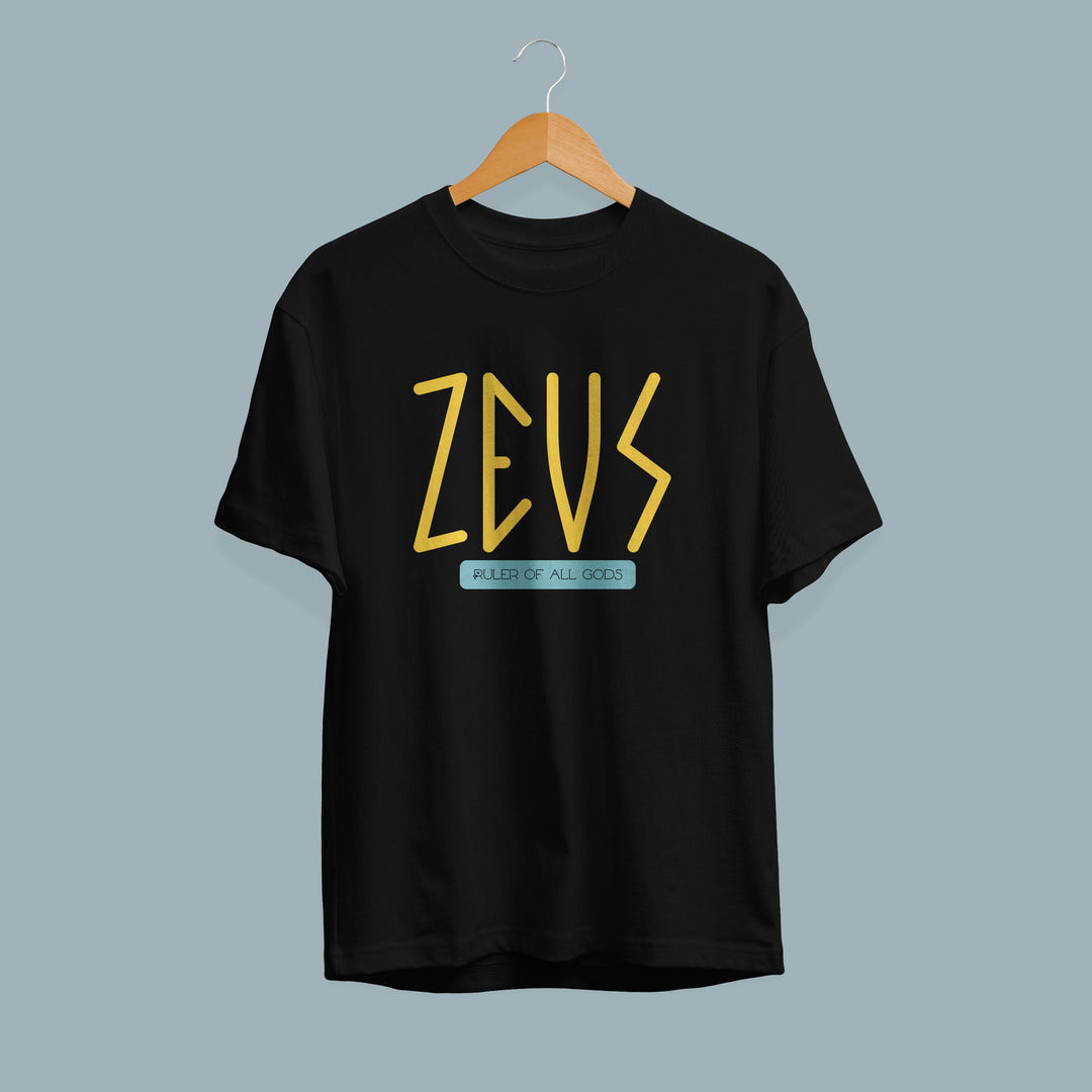 Zeus Greek God Half-Sleeve T-Shirt — detail view 2