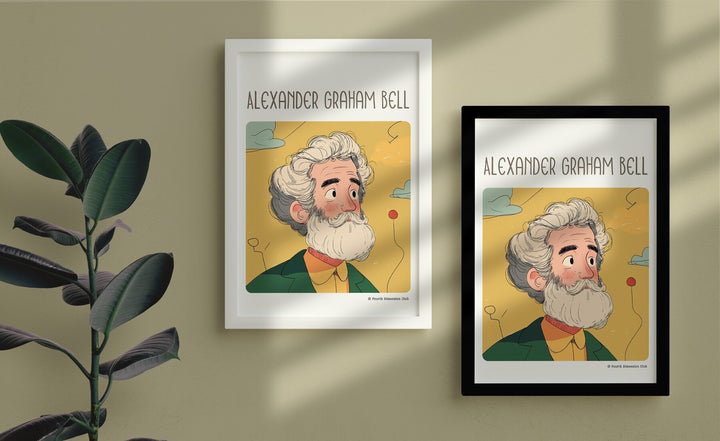 Alexander Graham Bell Framed Poster #GeniusDoodles