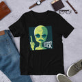 Humans Suck Alien Half Sleeve T-Shirt — Black