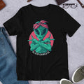 Alien Gangsta Half Sleeve T-Shirt — Black