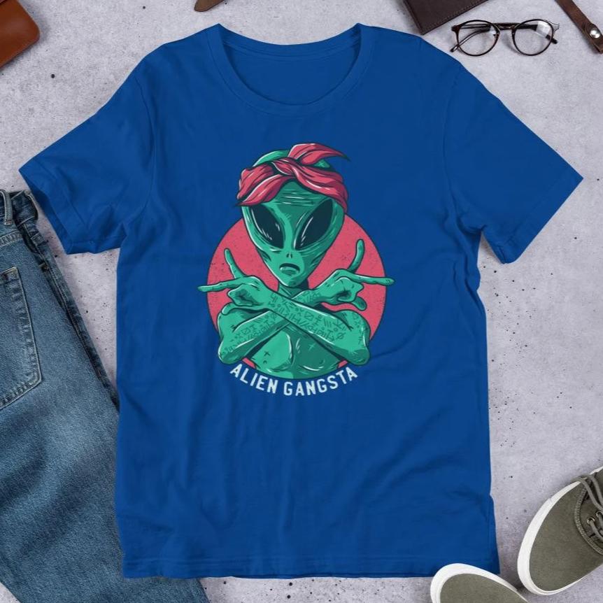 Alien Gangsta graphic tee – Fourth Dimension Club