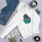 Alien Gangsta Unisex Hooded Sweatshirt — White