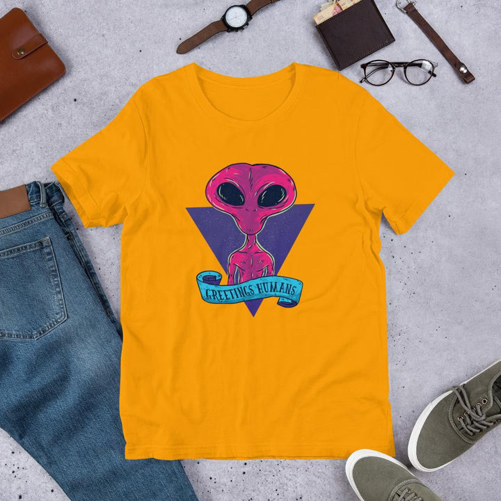Greetings Humans Half Sleeve T-Shirt