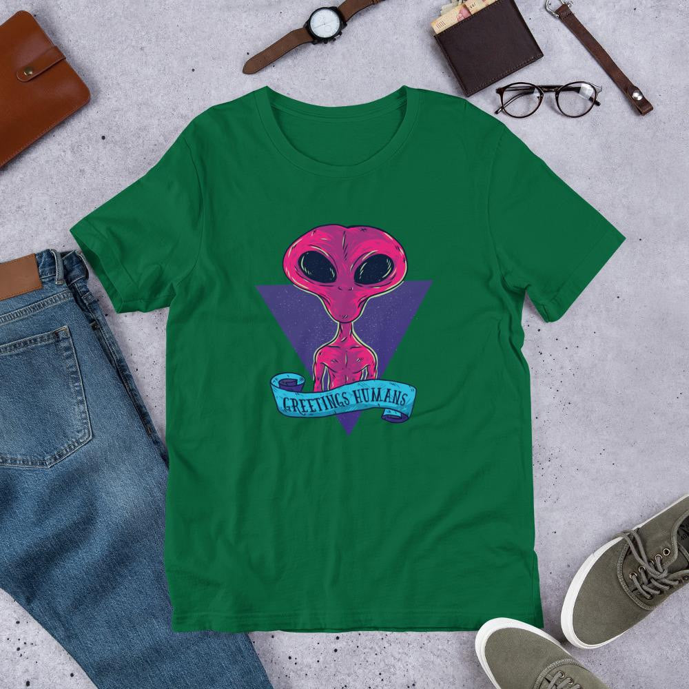 Greetings Humans Half Sleeve T-Shirt