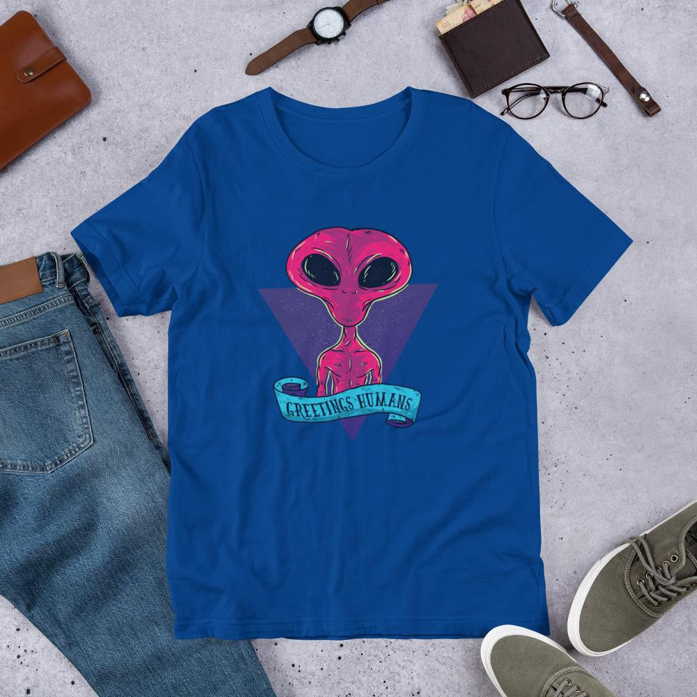 Greetings Humans Half Sleeve T-Shirt