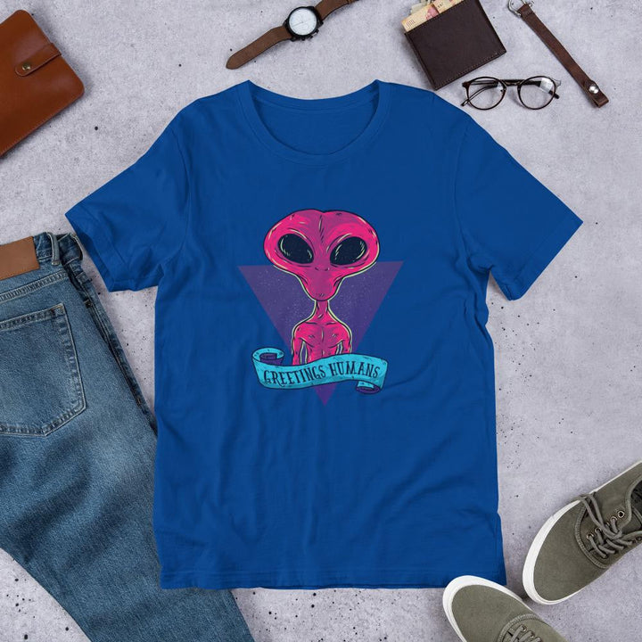 Greetings Humans Half Sleeve T-Shirt