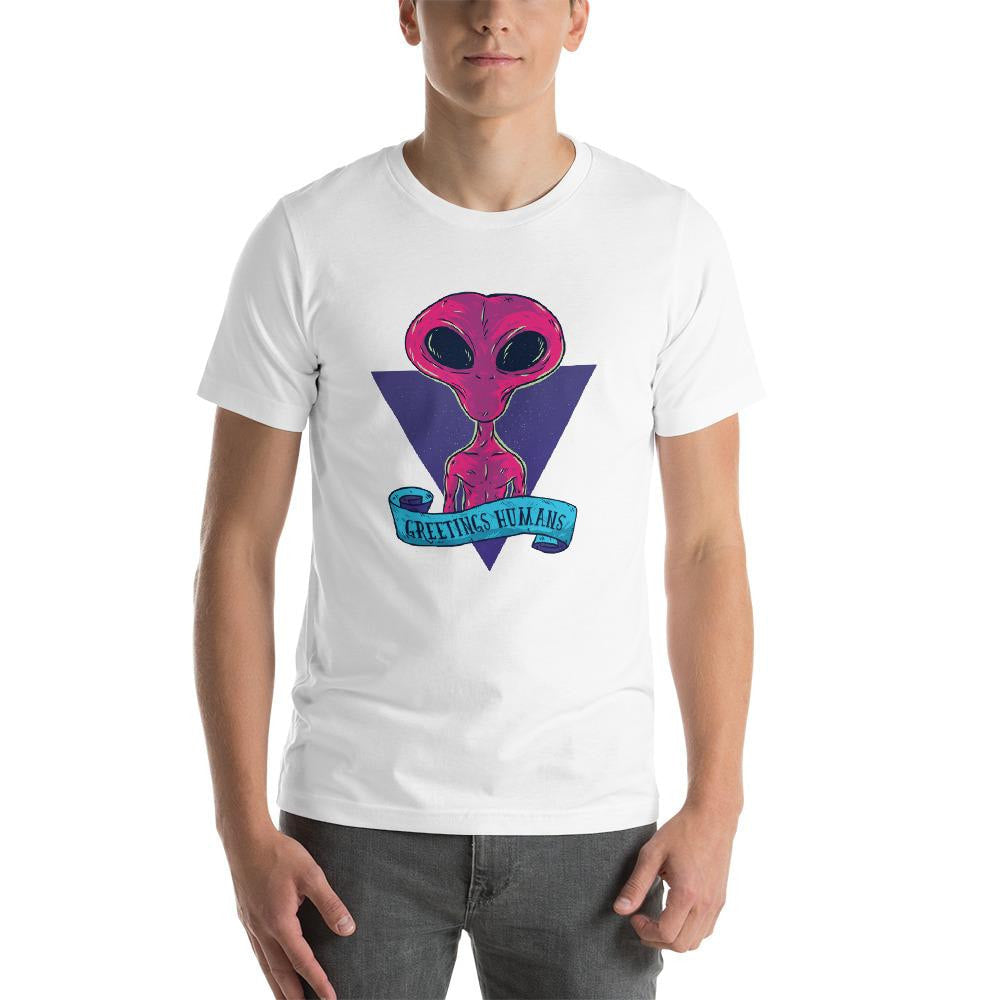 Greetings Humans Half Sleeve T-Shirt — detail view 10