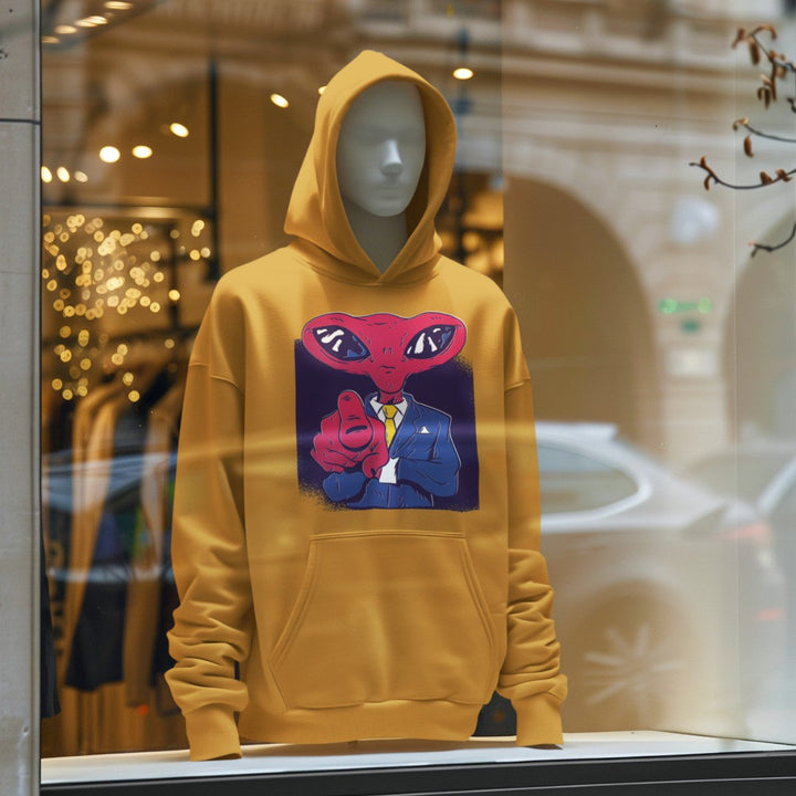 Alien Boss Unisex Hooded Sweatshirt