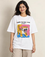 Saber-toothed Tiger Oversized French Terry T-Shirt #AncientArchives