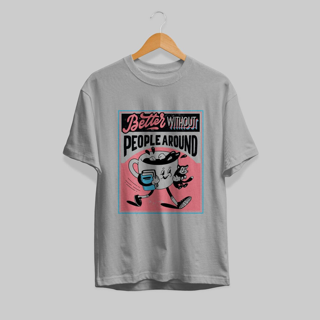 Antisocial Coffee graphic tee front – Fourth Dimension Club