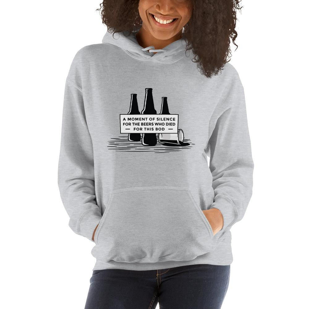 Beer Quote Unisex Hooded Sweatshirt — detail view 3