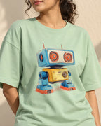 Blinky Oversized French Terry T-Shirt #Adorabots